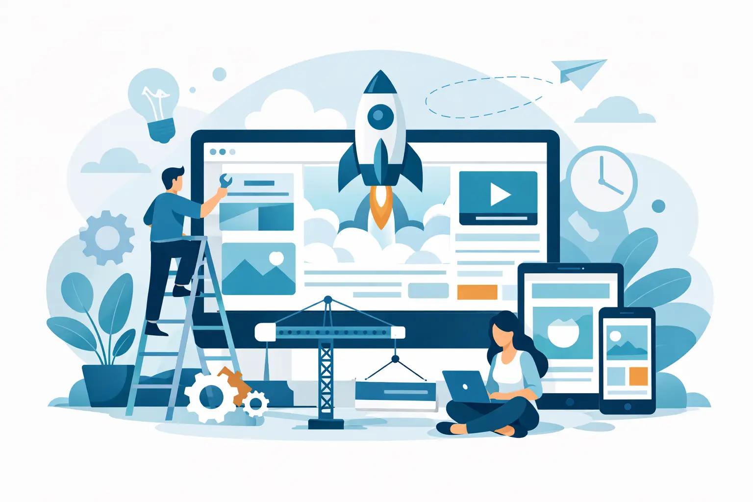 Illustration für den Artikel "Website Relaunch Beispiel für KMU"
