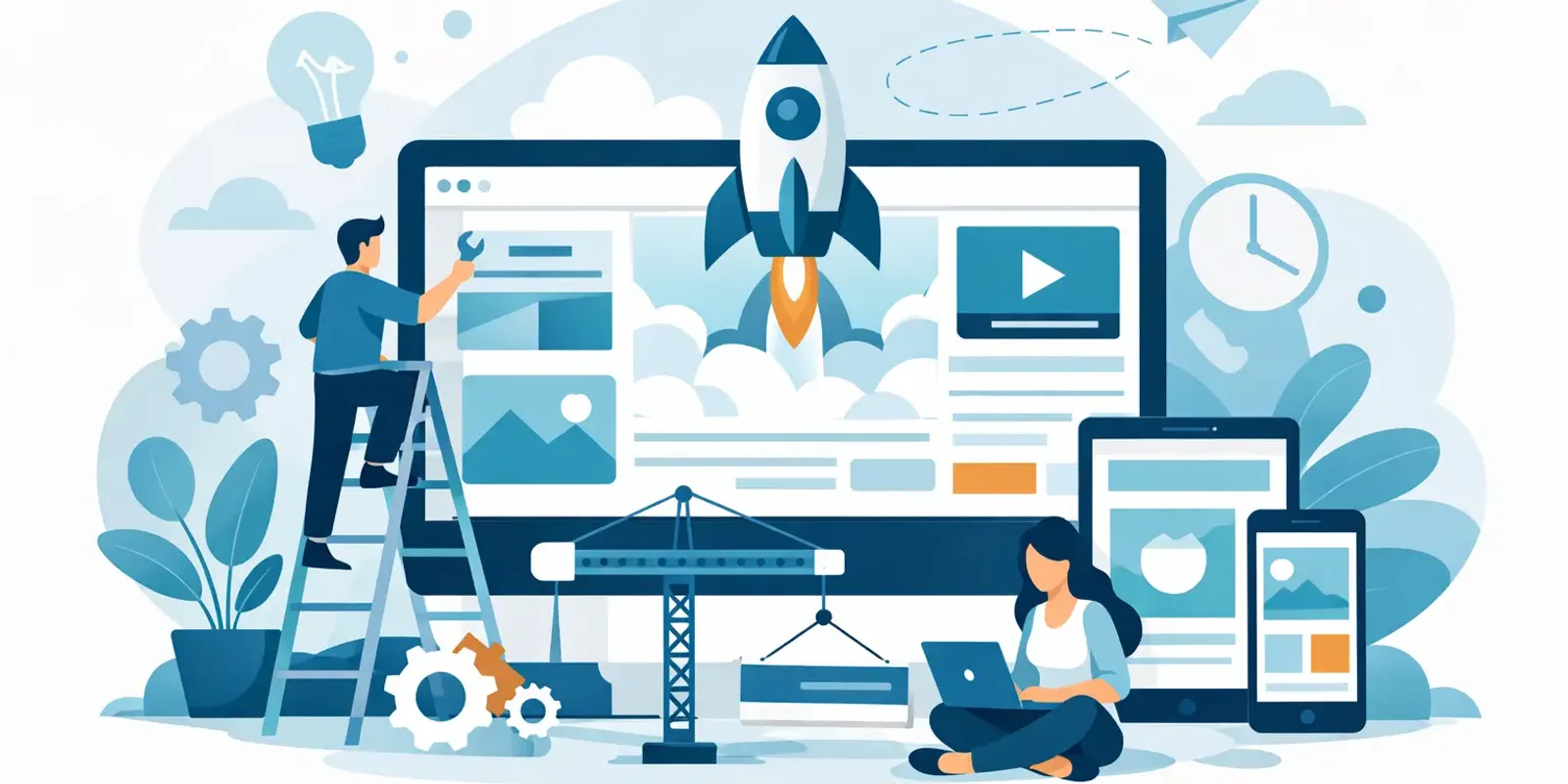 Illustration für den Artikel "Website Relaunch Beispiel für KMU"