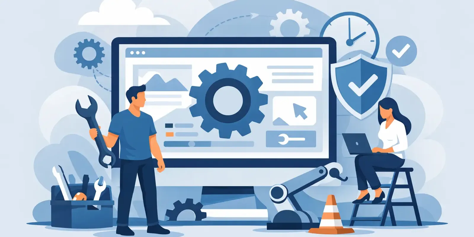 Illustration zum Artikel "Braucht meine Website einen Wartungsvertrag?"