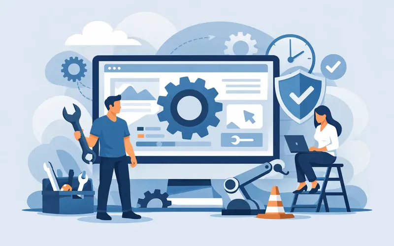 Illustration zum Artikel "Braucht meine Website einen Wartungsvertrag?"