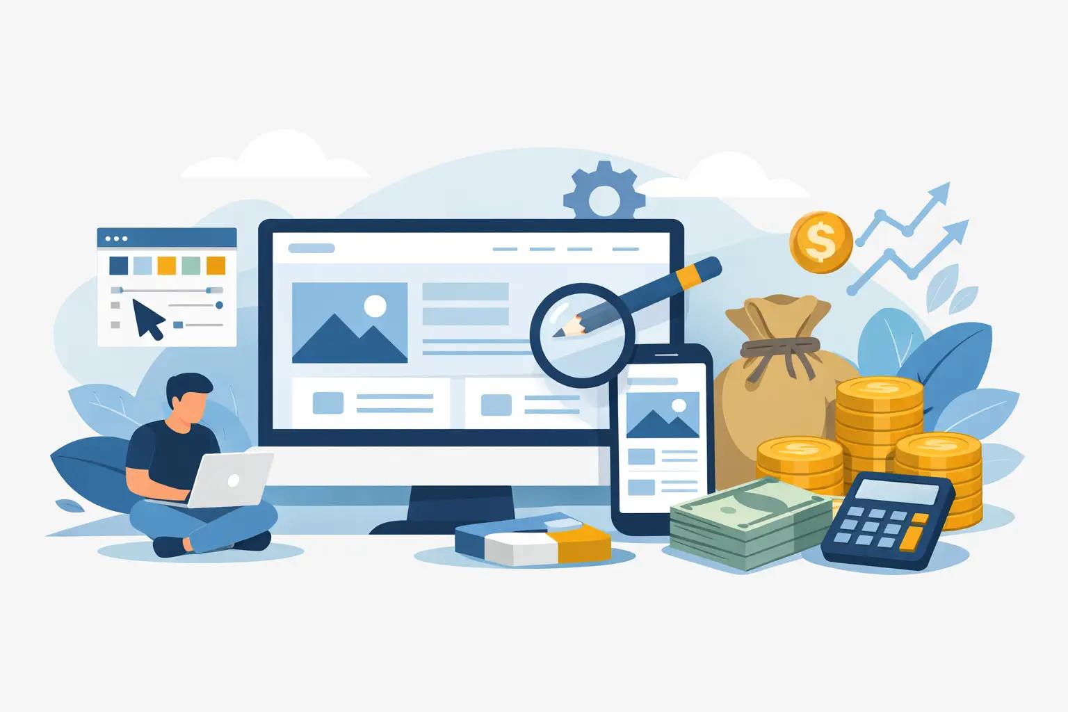 Illustration zum Artikel "Was kostet ein Webdesign wirklich?"