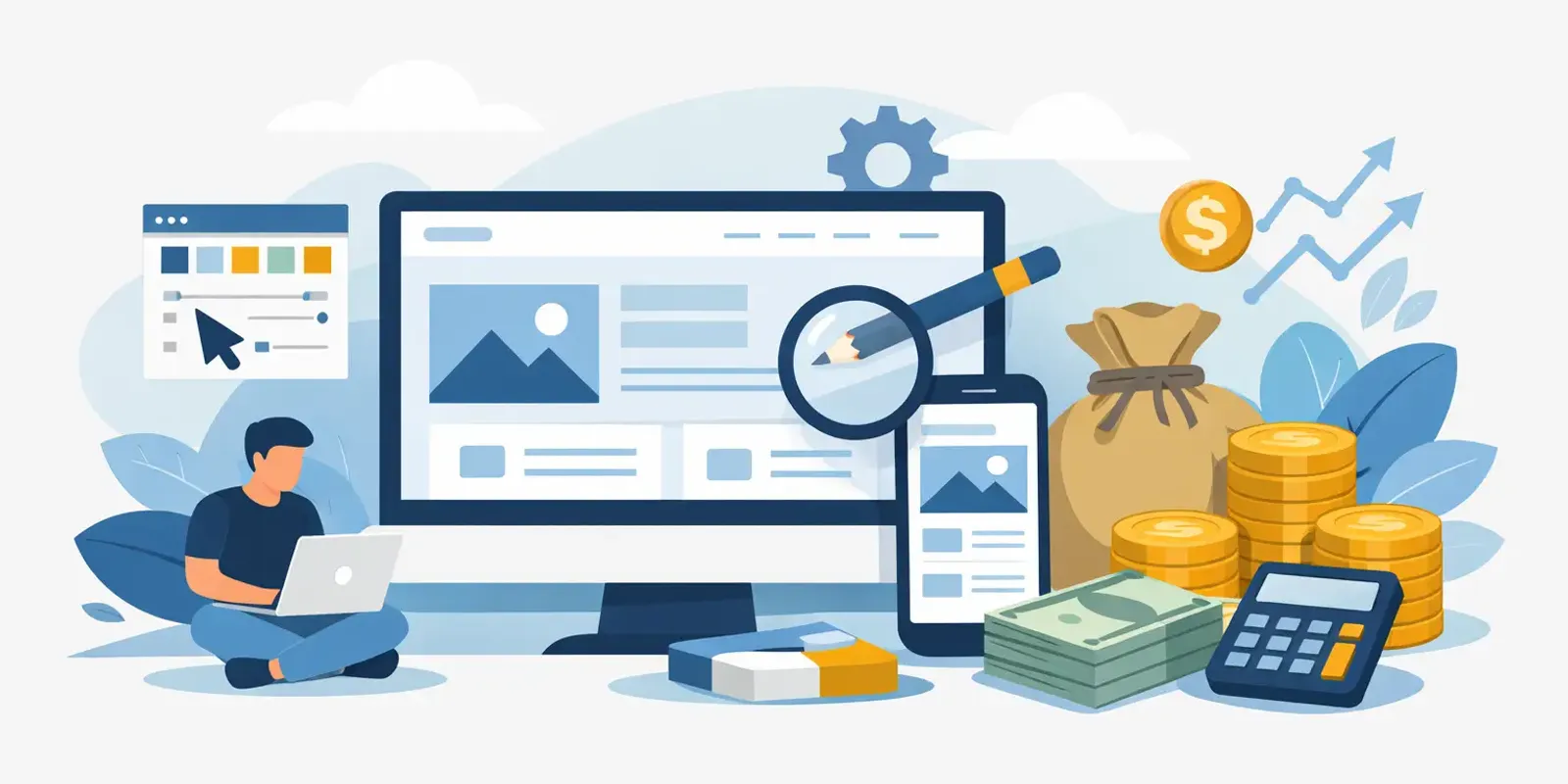 Illustration zum Artikel "Was kostet ein Webdesign wirklich?"