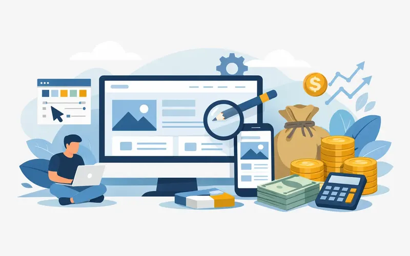 Illustration zum Artikel "Was kostet ein Webdesign wirklich?"
