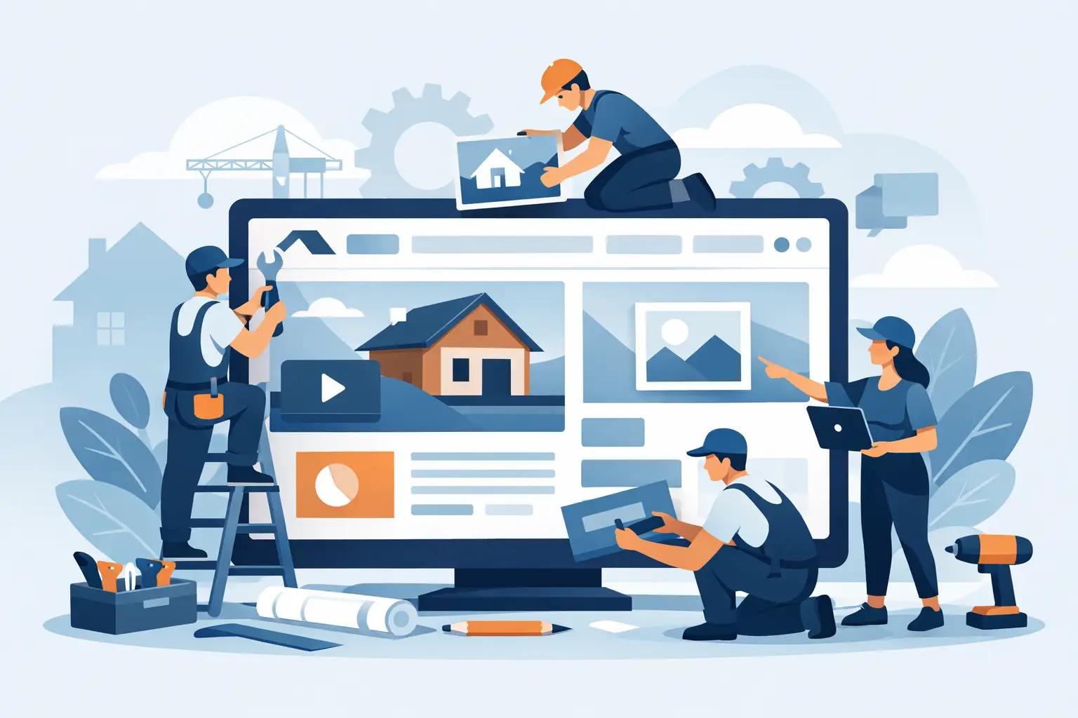 Illustration für Artikel "Homepage für Handwerksbetrieb richtig aufbauen"