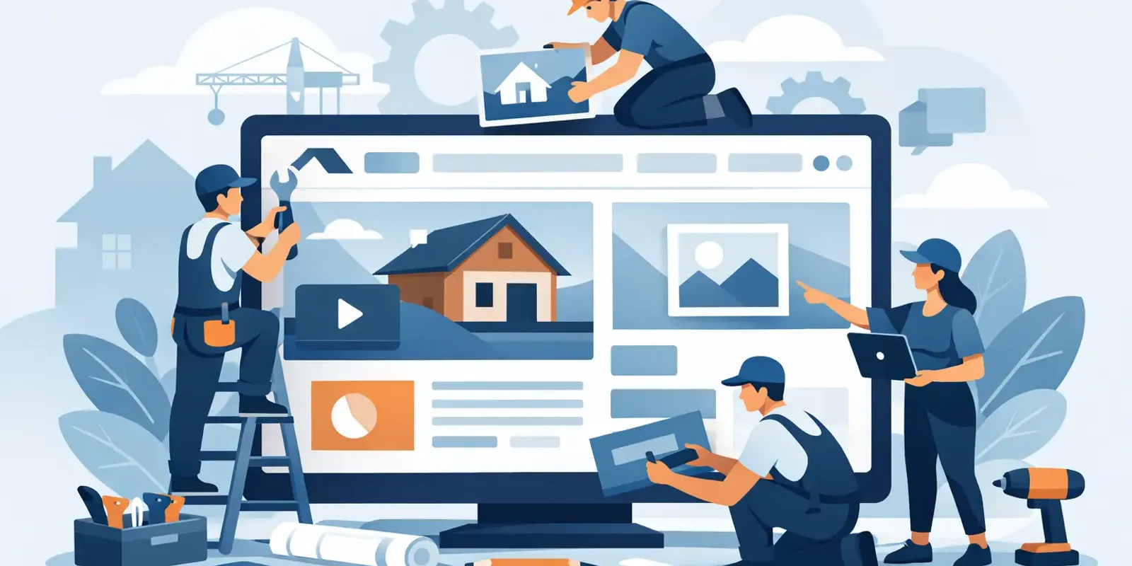 Illustration für Artikel "Homepage für Handwerksbetrieb richtig aufbauen"