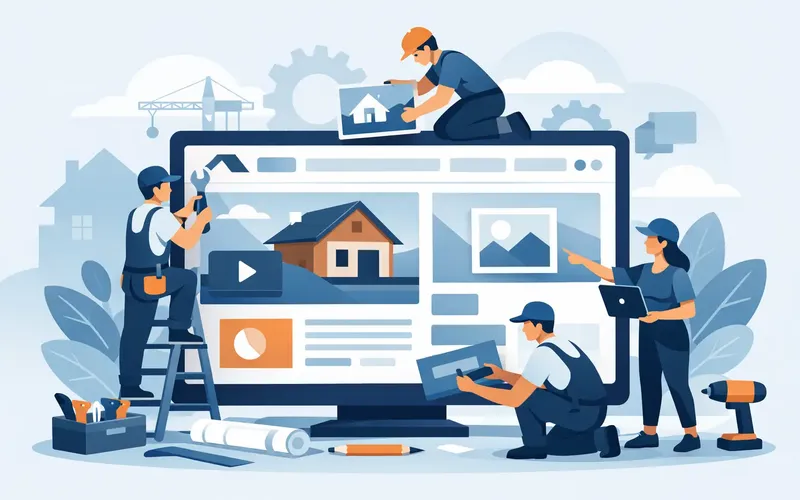 Illustration für Artikel "Homepage für Handwerksbetrieb richtig aufbauen"