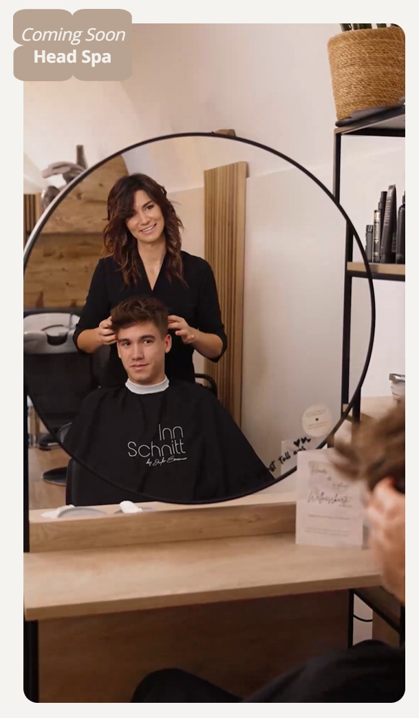 Ein Kunde im Salon