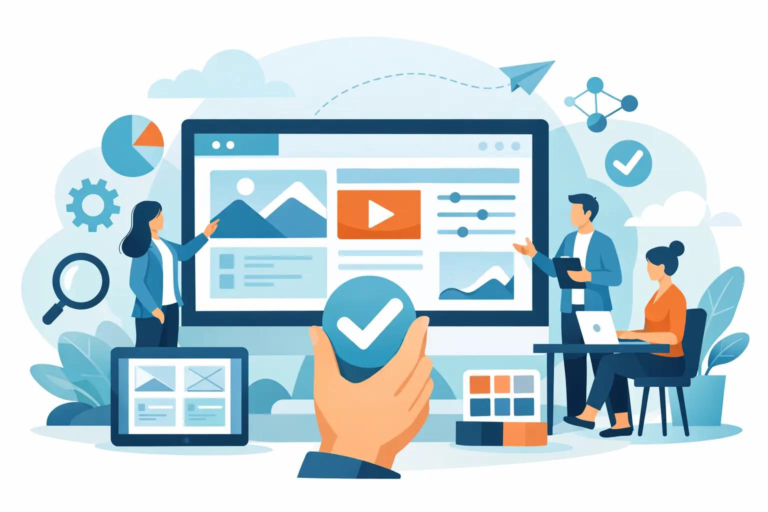 Illustration für den Artikel "Moderne Webdesign Agentur wählen leicht gemacht"