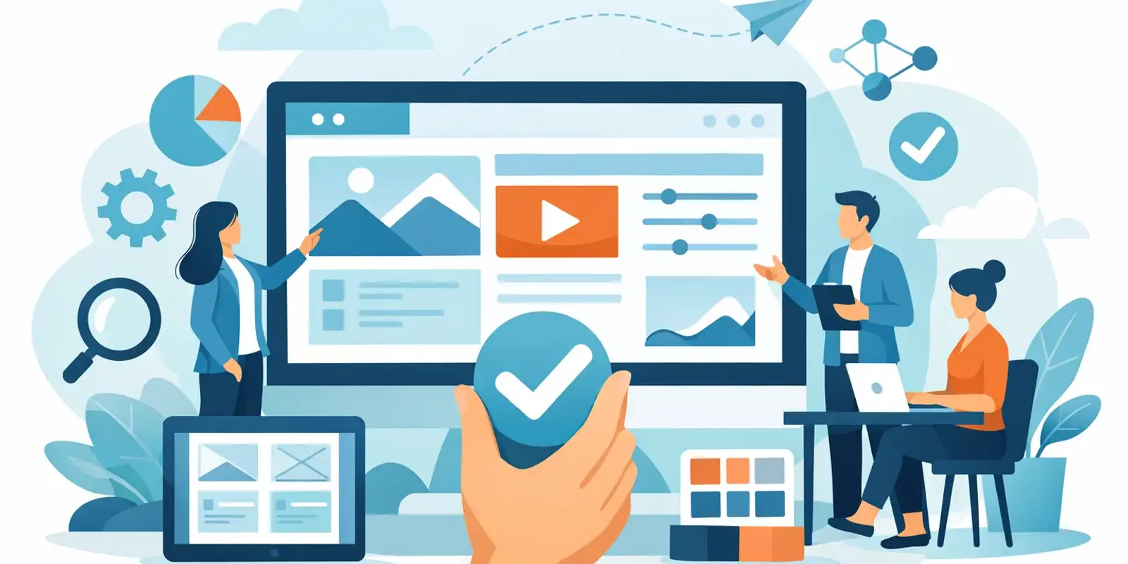 Illustration für den Artikel "Moderne Webdesign Agentur wählen leicht gemacht"