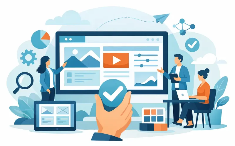 Illustration für den Artikel "Moderne Webdesign Agentur wählen leicht gemacht"