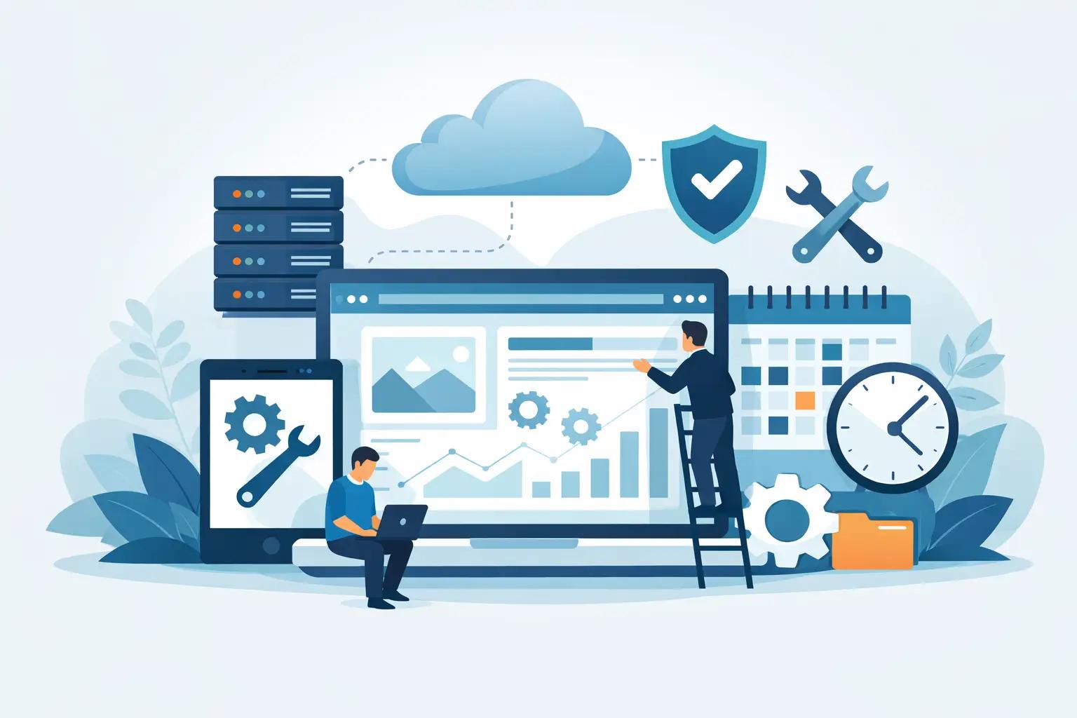 Illustration für den Artikel "Hosting und Wartung Website richtig planen"