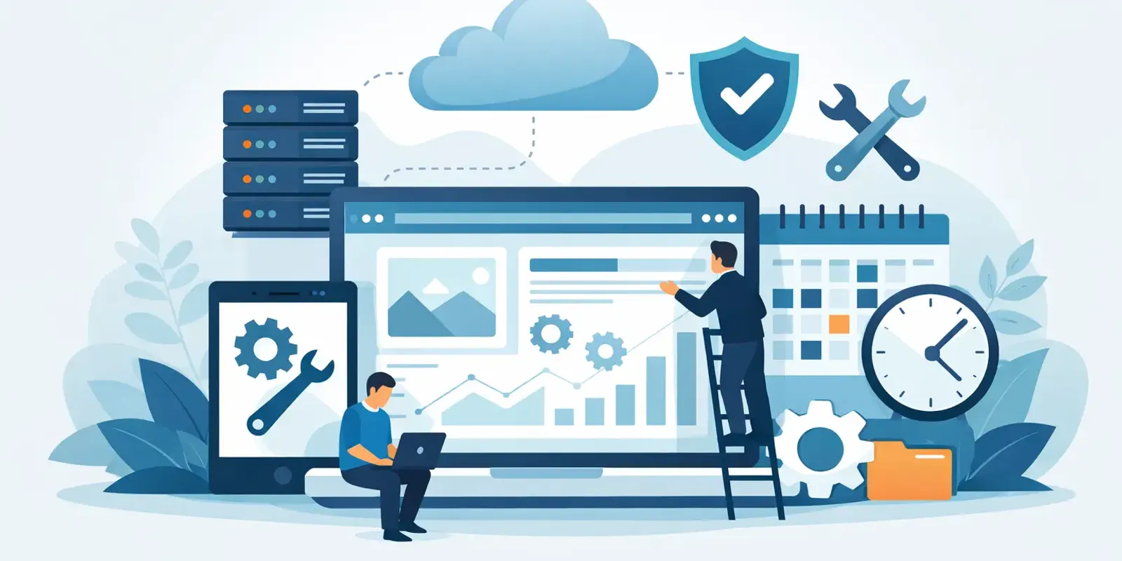 Illustration für den Artikel "Hosting und Wartung Website richtig planen"