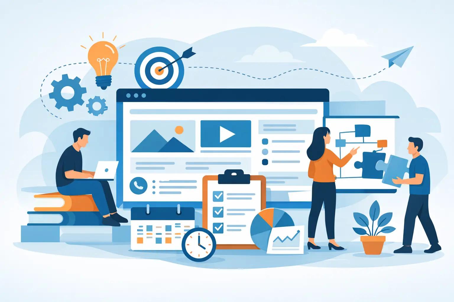Illustration für den Artikel "Website-Inhalte strategisch planen"