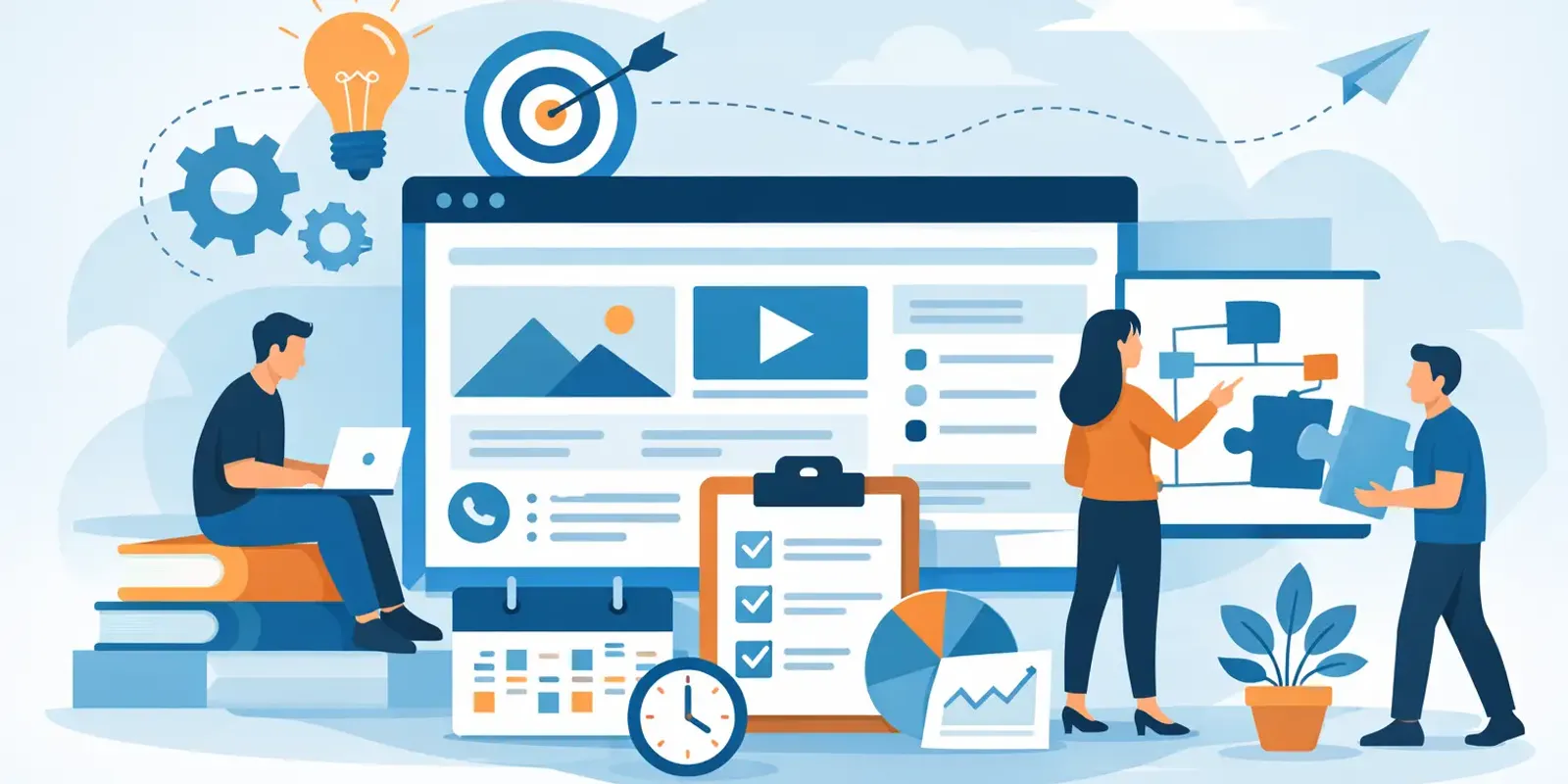 Illustration für den Artikel "Website-Inhalte strategisch planen"