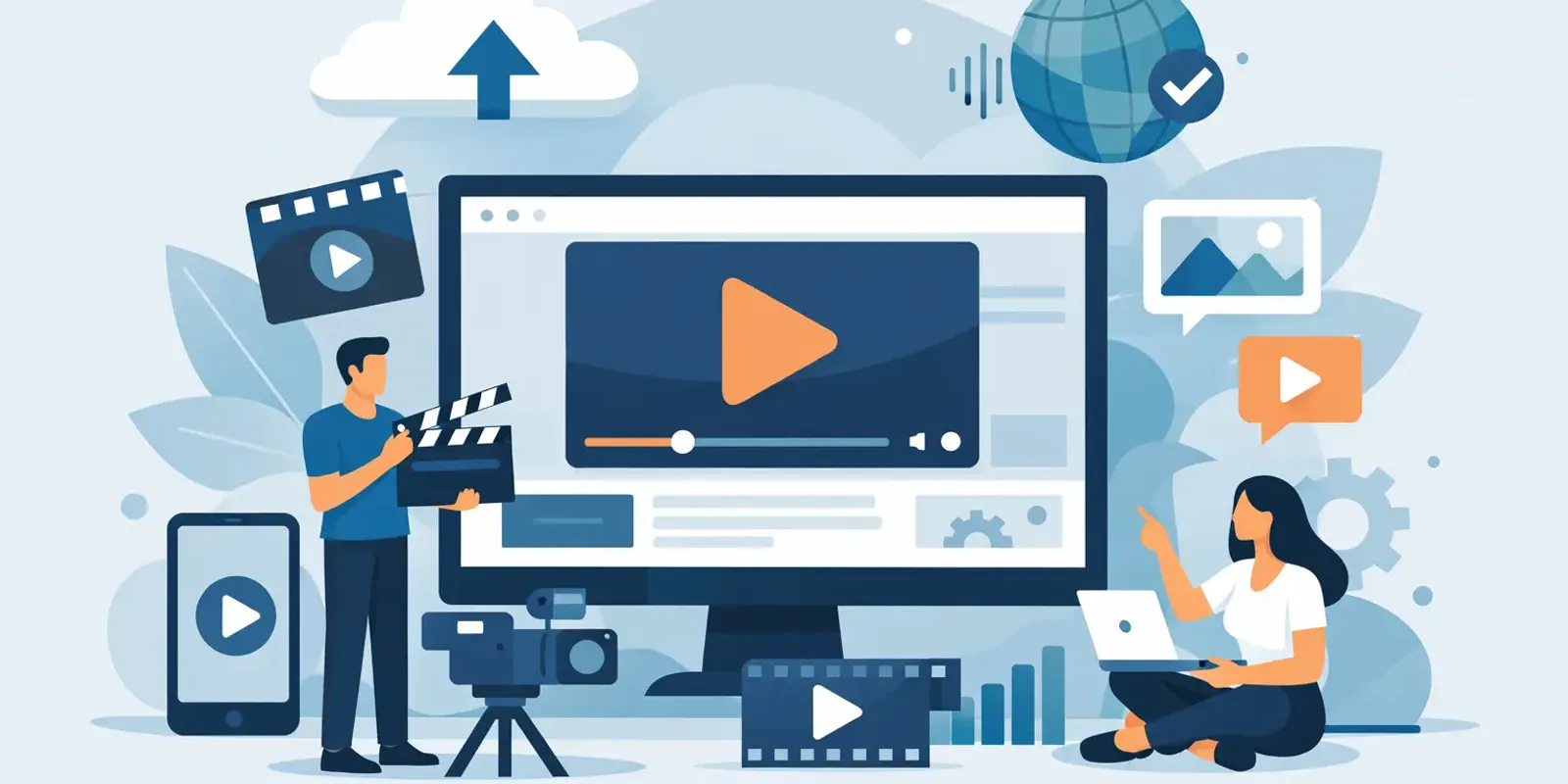 Illustration für den Artikel "Video Content für Websites richtig einsetzen"