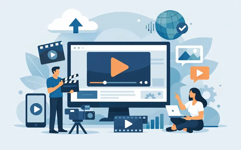 Illustration für den Artikel "Video Content für Websites richtig einsetzen"