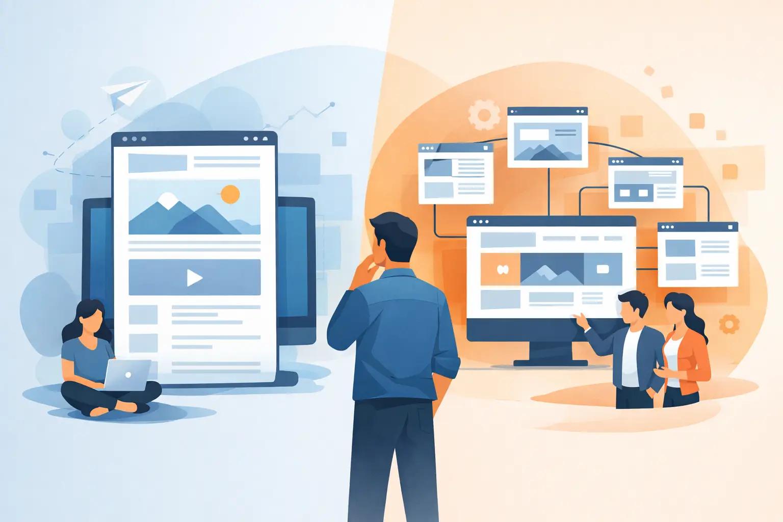 Onepager oder Multipage Website - was passt?