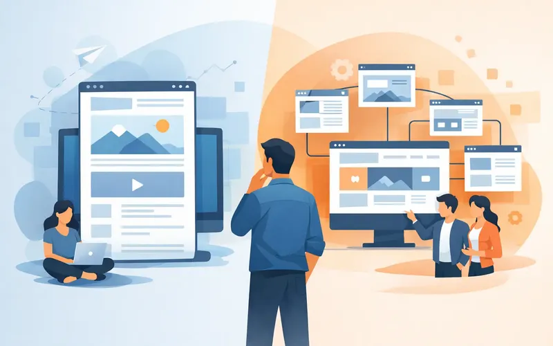 Onepager oder Multipage Website - was passt?