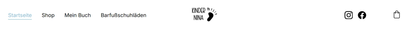 Navigation auf der neuen Website