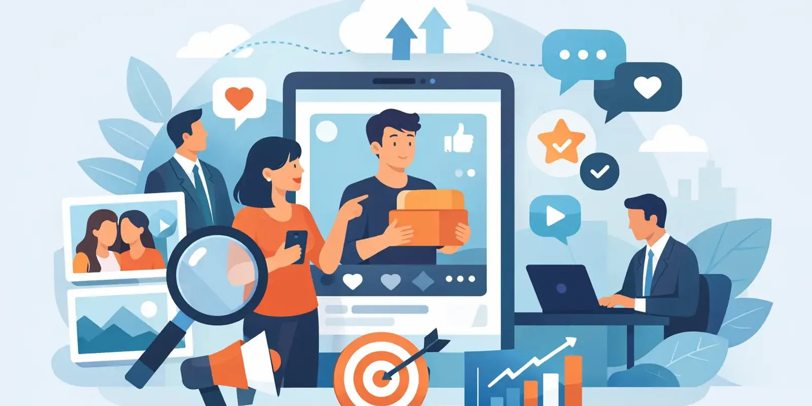 Illustration für den Artikel "UGC Content für Unternehmen richtig nutzen"