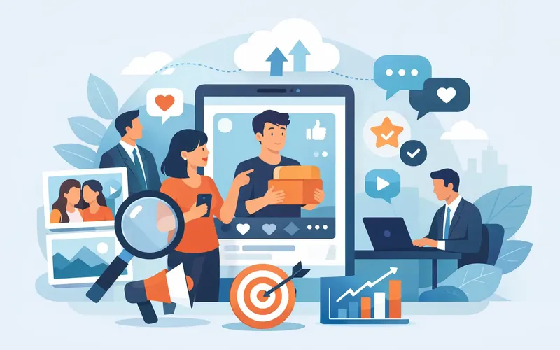 Illustration für den Artikel "UGC Content für Unternehmen richtig nutzen"