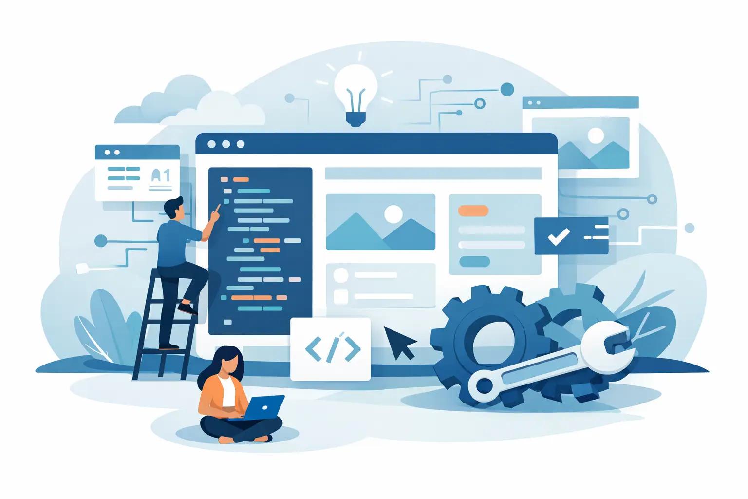 Illustration für den Artikel "Individuelle Website-Funktionen programmieren"
