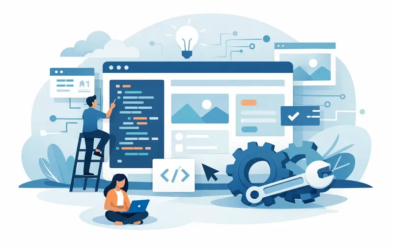 Illustration für den Artikel "Individuelle Website-Funktionen programmieren"