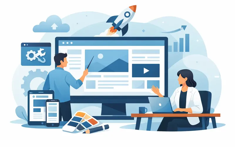 Illustration für den Artikel "Kundenbeispiel Website-Relaunch Dienstleister"