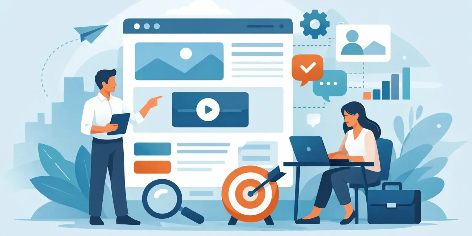 Illustration für den Artikel "Landingpage für Dienstleister Guide"