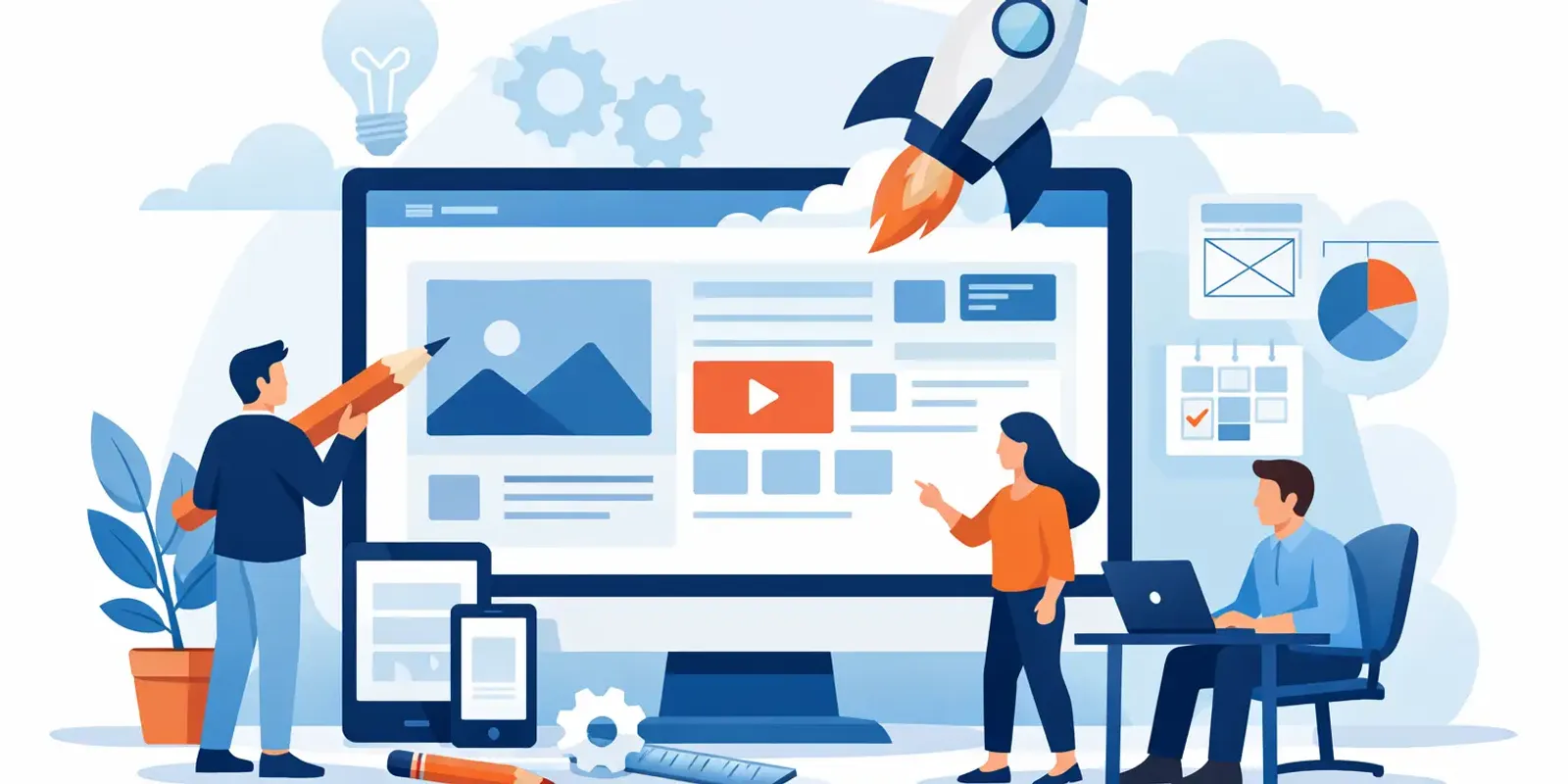 Illustration für den Artikel "Leitfaden: Firmenwebsite Relaunch planen"