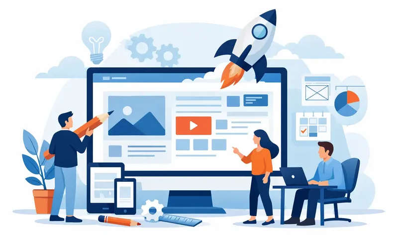Illustration für den Artikel "Leitfaden: Firmenwebsite Relaunch planen"