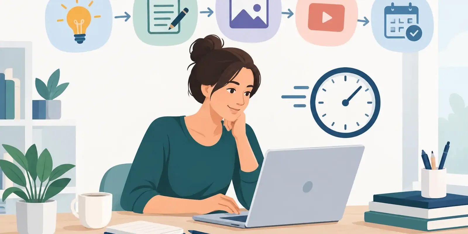Content Workflow für Selbstständige spart Zeit