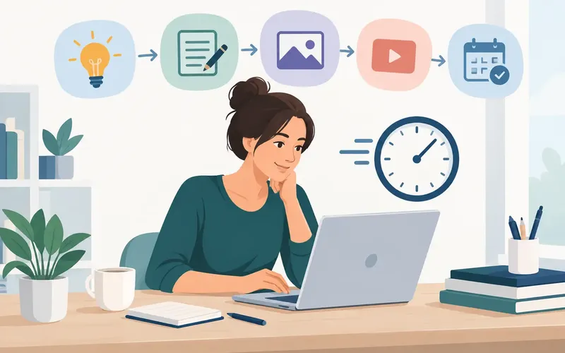 Content Workflow für Selbstständige spart Zeit