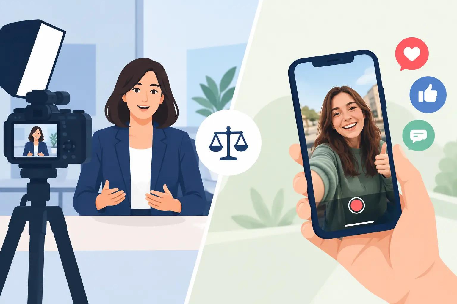 Unternehmensvideo oder UGC: Was wirkt besser?