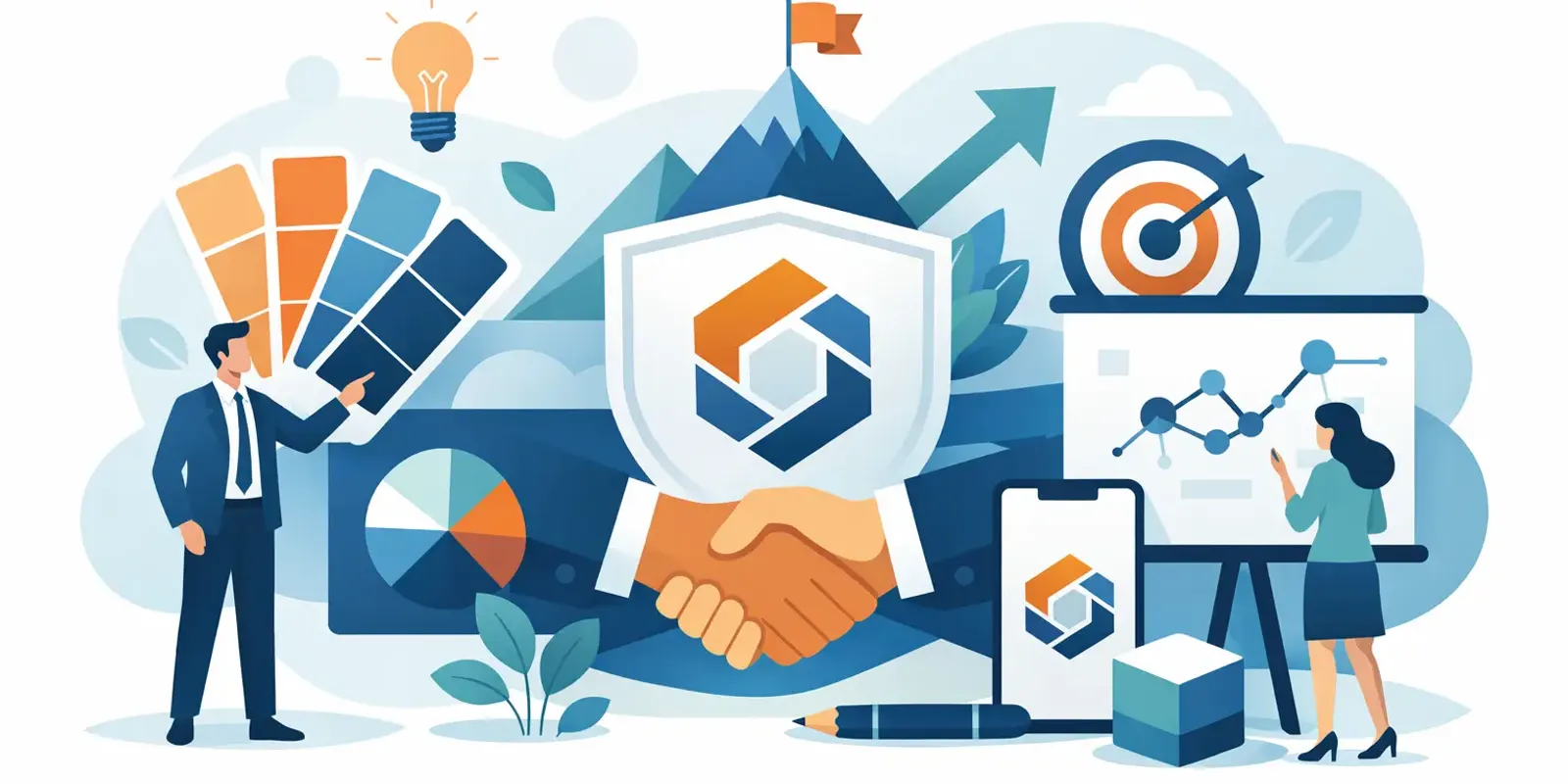 Illustration für Artikel "5 Gründe für Corporate Design"