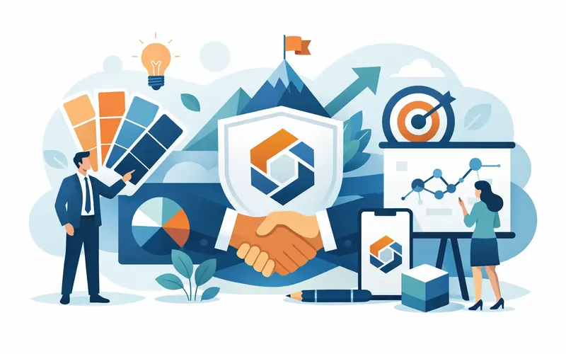 Illustration für Artikel "5 Gründe für Corporate Design"