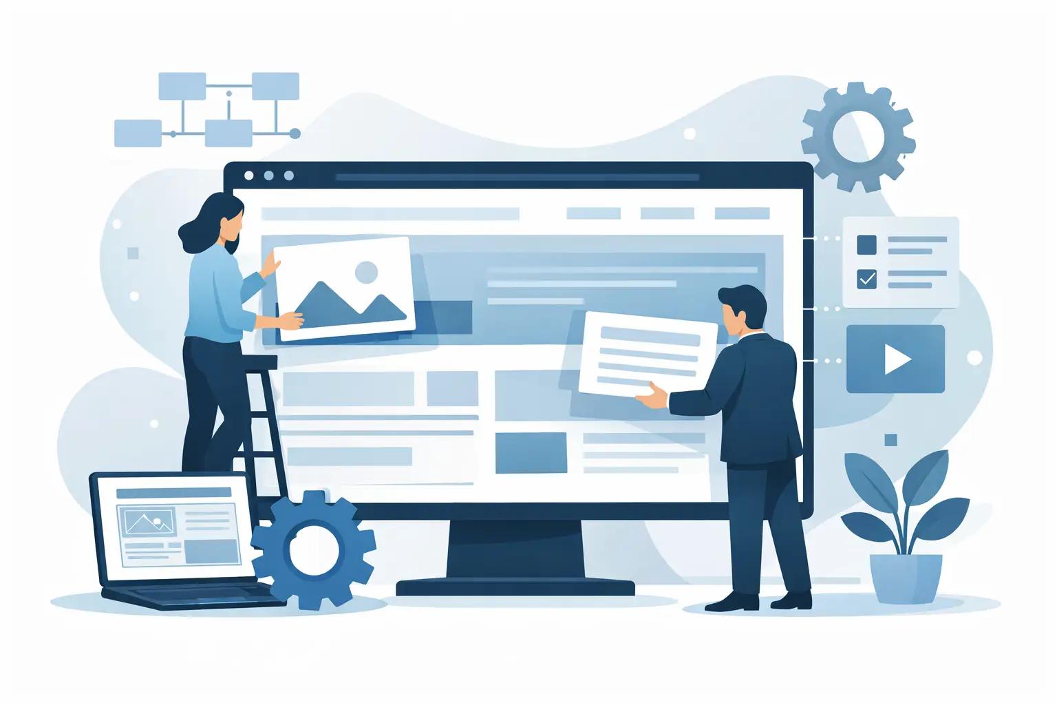 Illustration für den Artikel "Business Website strukturieren lassen"