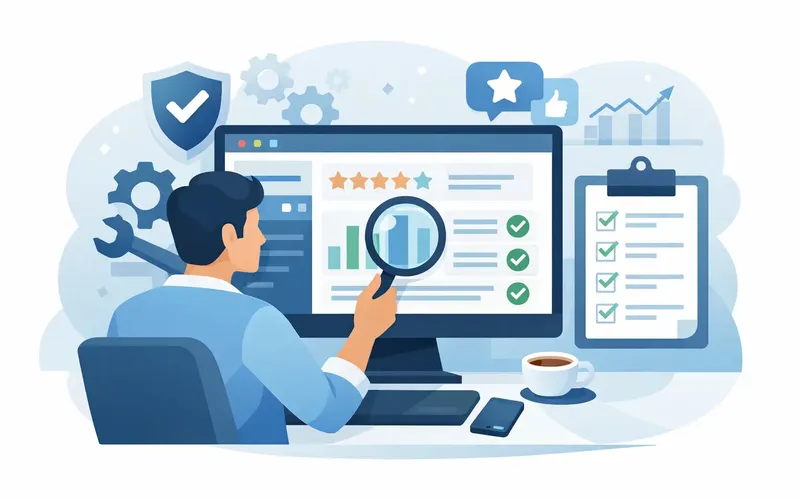Illsutration für Artikel "Website Wartung Service Review richtig lesen"