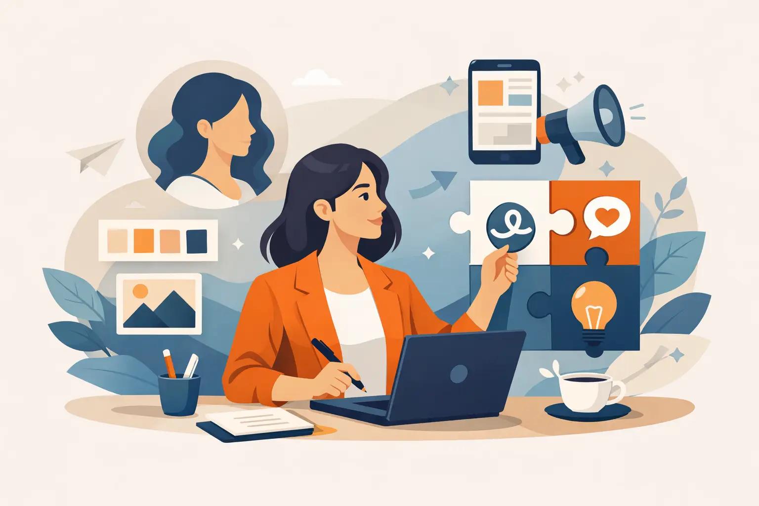 Illustration für den Artikel "Branding für Selbstständige richtig aufbauen"