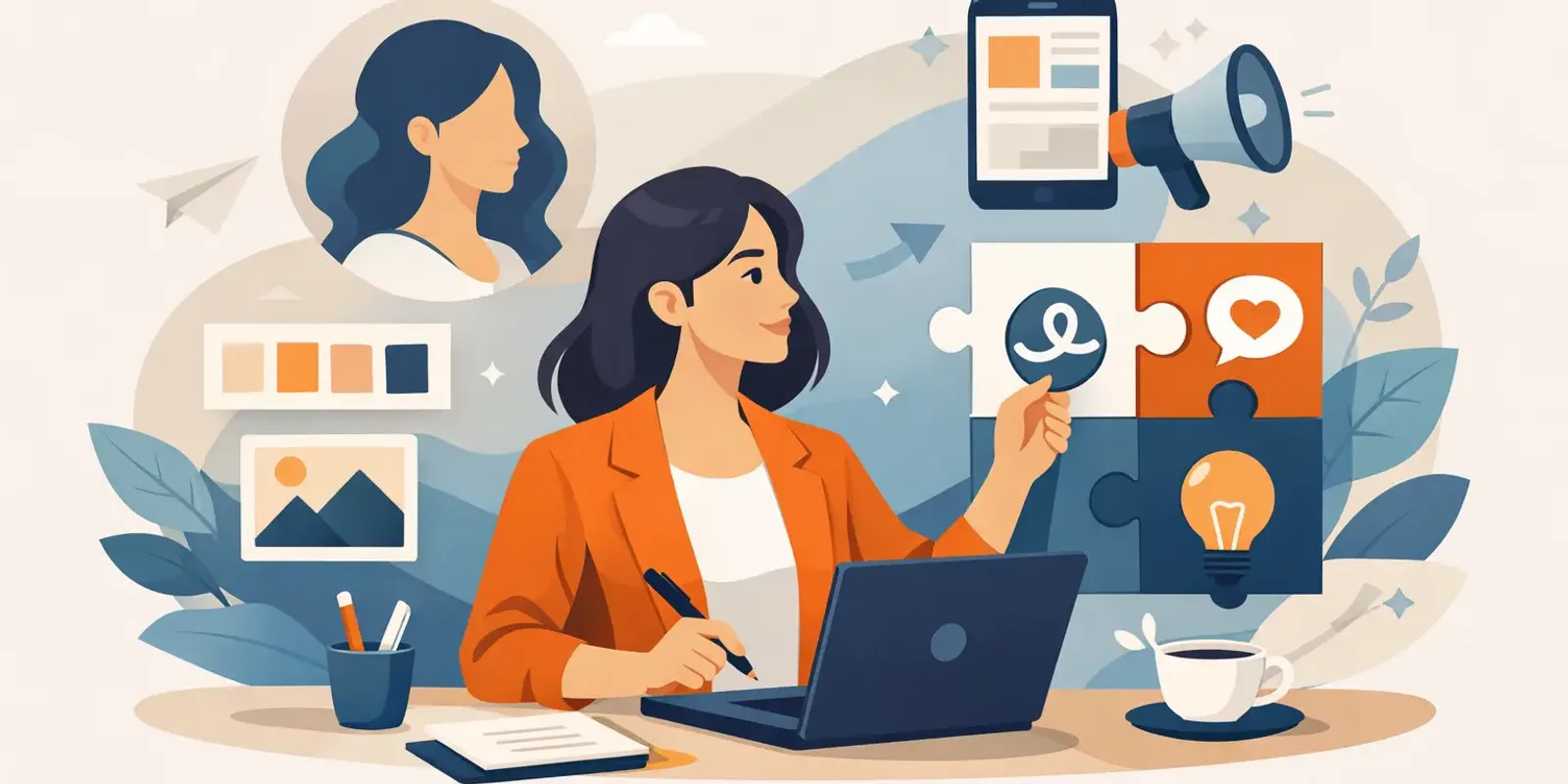 Illustration für den Artikel "Branding für Selbstständige richtig aufbauen"