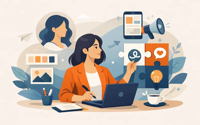 Illustration für den Artikel "Branding für Selbstständige richtig aufbauen"