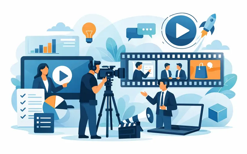 Illustration für den Artikel "Die besten Videotypen für Unternehmen"