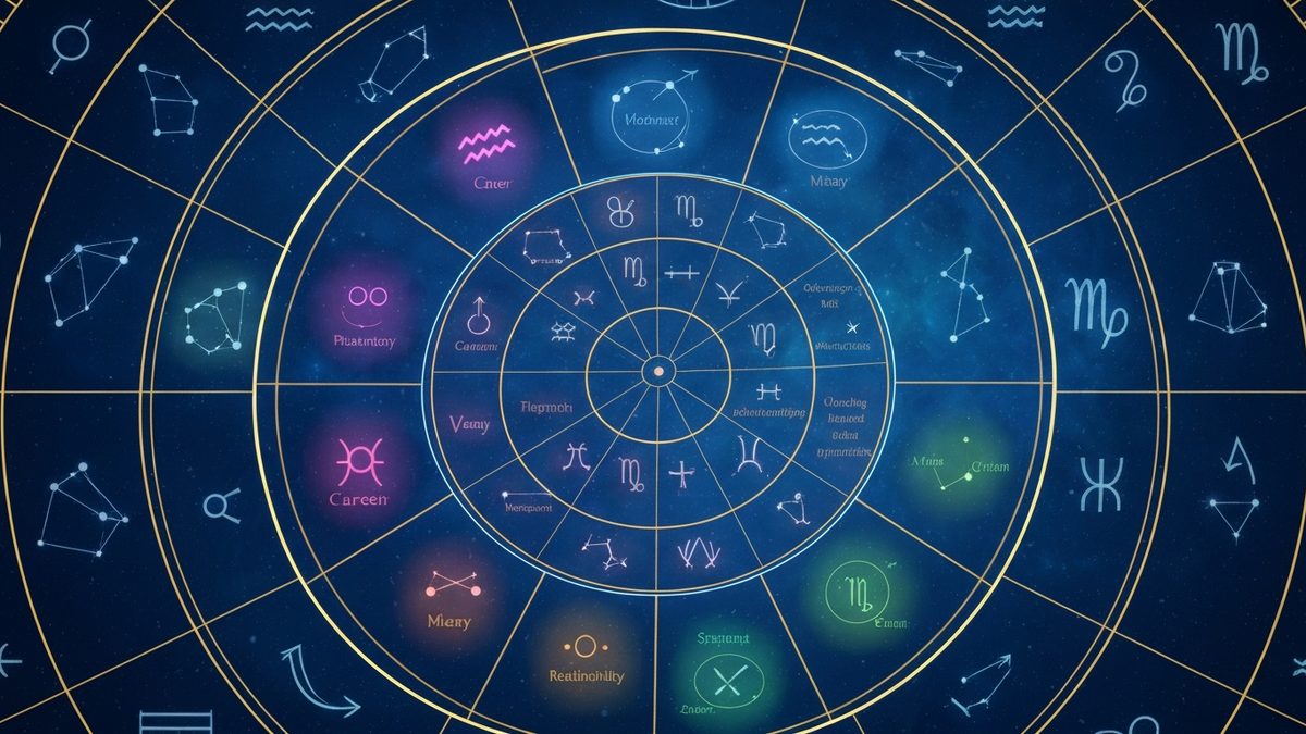 Дома в натальной карте - 12 секторов колеса гороскопа в космосе