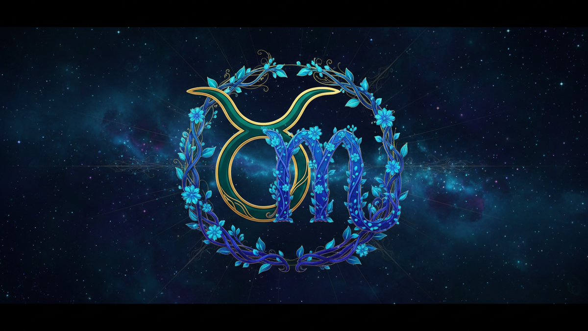 Taurus Virgo compatibility as two grounded green and gold constellations building a stable cosmic path