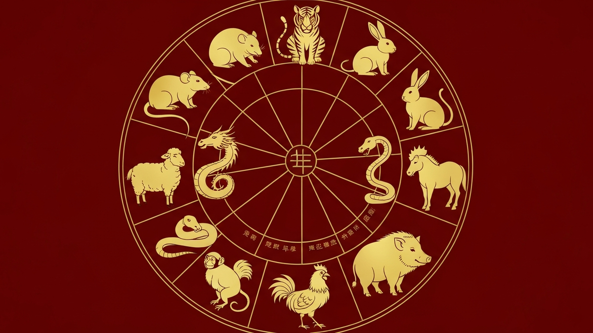 Гороскоп год рождения совместимость - 12 животных восточного зодиака в золотом круге