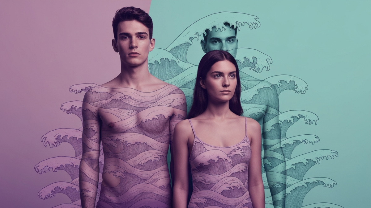 Совместимость по биоритмам - три синусоиды физического, эмоционального и интеллектуального циклов