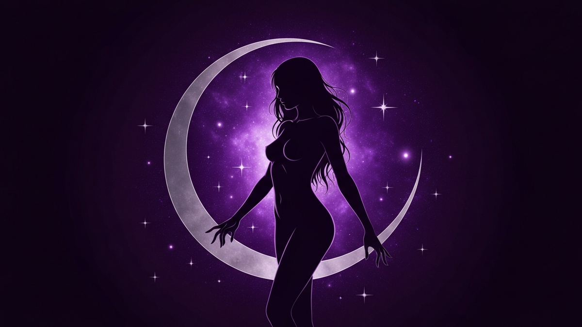 Лилит рассчитать в натальной карте - тёмная луна на фоне космической энергии