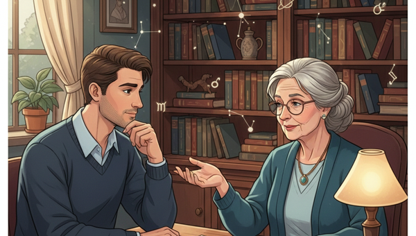 Консультация с профессиональным астрологом - человек выбирает надежного специалиста