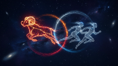 Ram and twin constellations in motion for Aries Gemini compatibility
