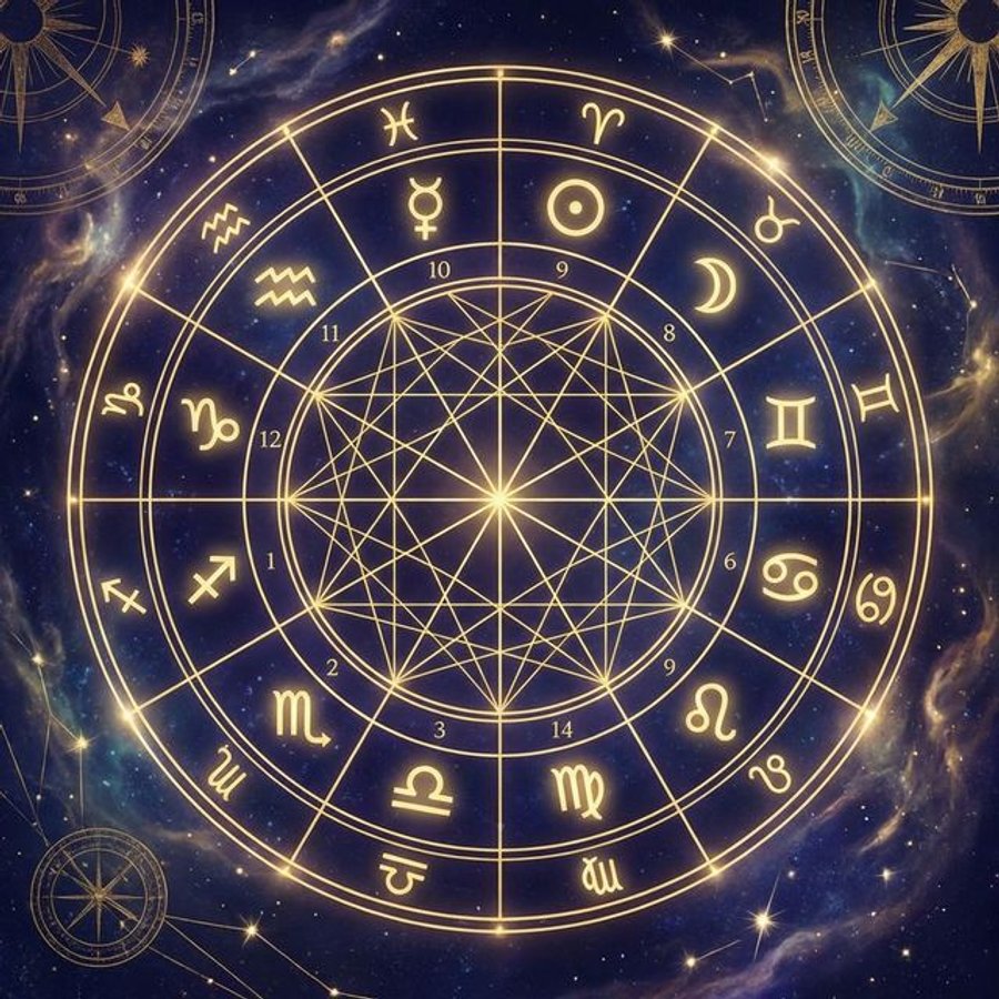 Натальная карта - гороскоп рождения с планетами и знаками зодиака